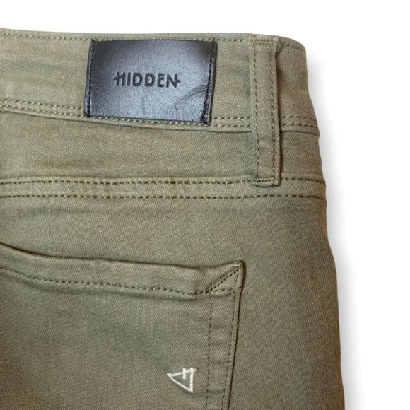 Hidden Jeans Olive Mid-Rise  Skinny Jeans Size 29 - Picture 9 of 13